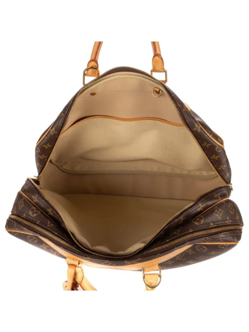 Louis Vuitton Aliz? Boston Brown Monogram Canvas Handbag